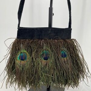 Romag Vintage Peacock Feather‎ Bag